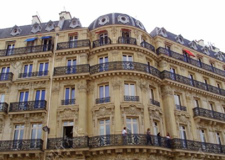 巴黎巴黎街头的建筑图片