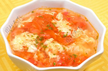 番茄蛋汤图片