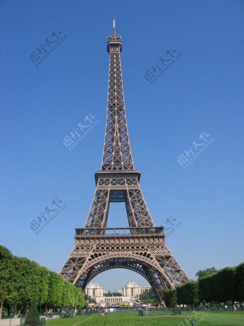 巴黎铁塔摄影图片