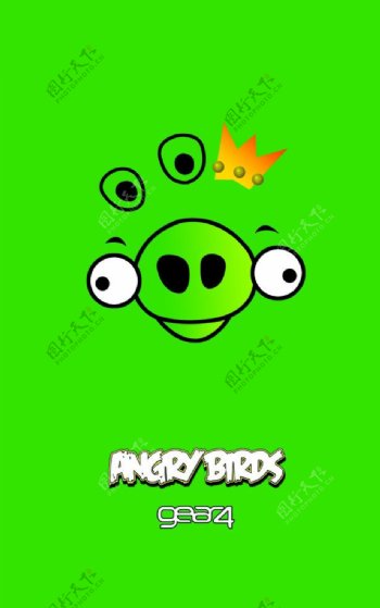 愤怒的小鸟绿鸟图片