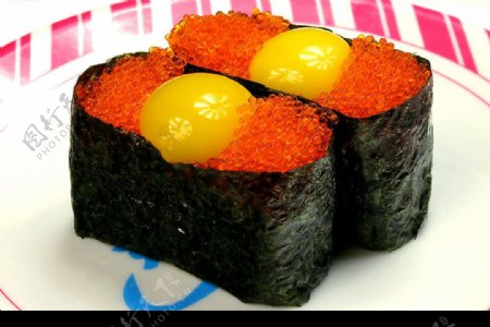 红蟹子蛋寿司图片