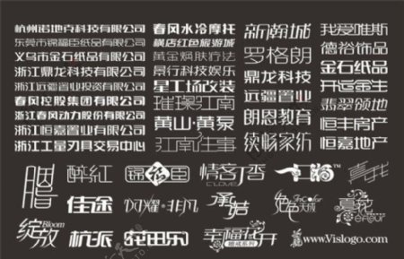 兰龙创意标志中文字体设计集合图片