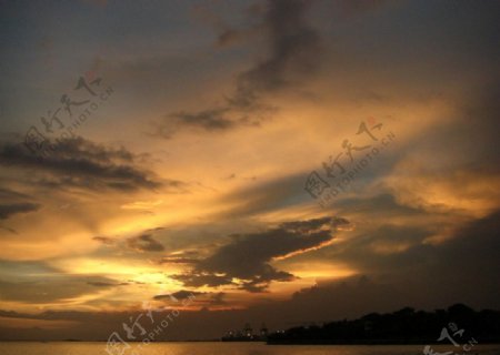 马尼拉夕阳图片