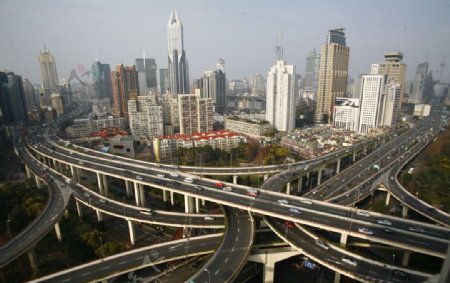上海人文立交桥图片