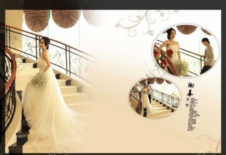 浪漫唯美韩式婚纱摄影PSD模版图片