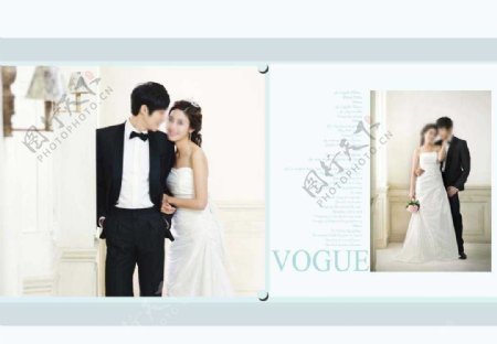 韩式婚纱摄影PSD模版图片