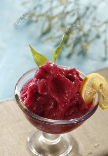 葡萄蓝莓冰沙图片