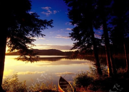 唯美湖景图片
