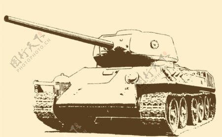 前苏联t34中型坦克图片
