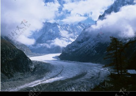雪山冰川图片