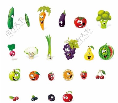 精美卡通蔬菜图片