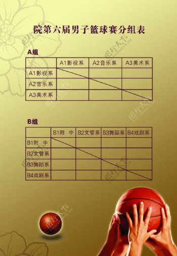 篮球赛分组表图片