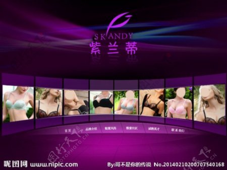 紫兰蒂内衣网站图片