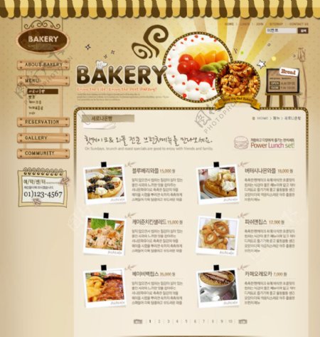 韩国面包蛋糕销售网站图片