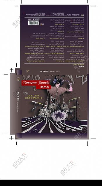 唱片包装设计电子乐CD盒作业图片