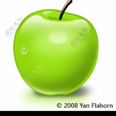 绿苹果PSD分层源文件图片