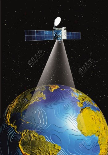 中国航天太空卫星素材北斗一号图片