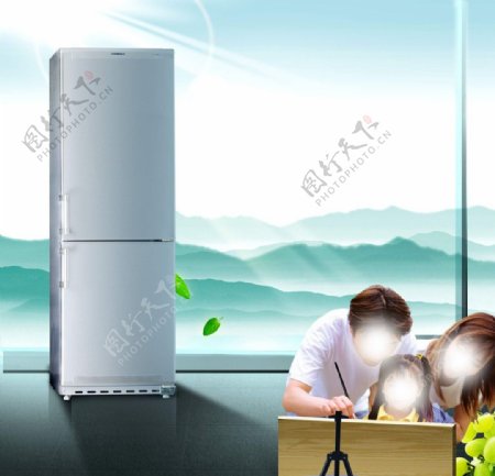 二门冰箱宣传图片