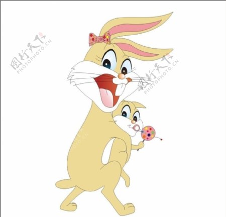 兔子吉祥物设计图片