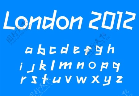 伦敦奥运英文字体图片