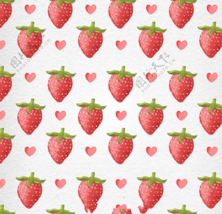 情人节草莓背景
