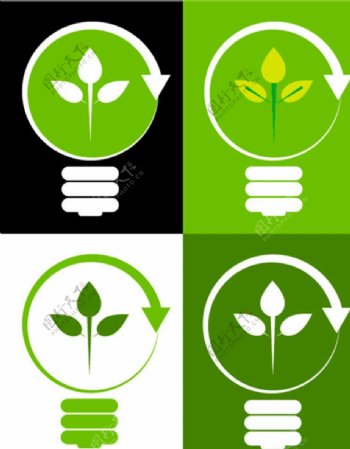 节能环保icon图标设计