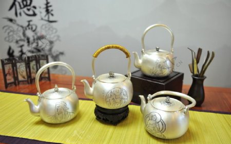 银品银壶茶具