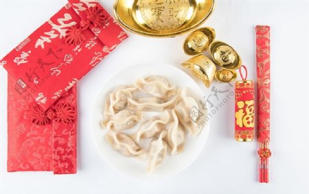 新年过年传统美食水饺