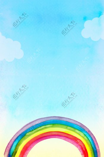 彩虹插画
