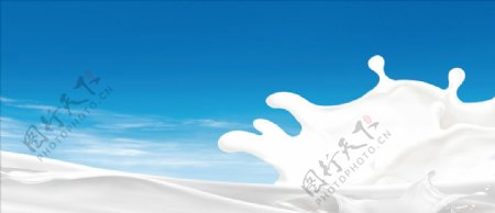 牛奶广告背景设计