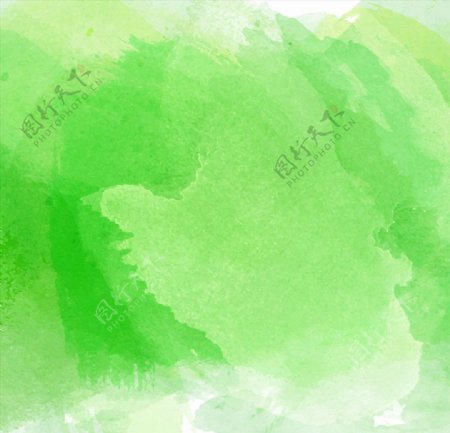 绿色水彩墨迹背景矢量素材