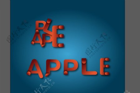 APPLE英文字体设计