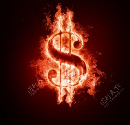 火焰美元符号