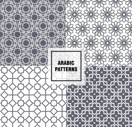 灰色阿拉伯图案