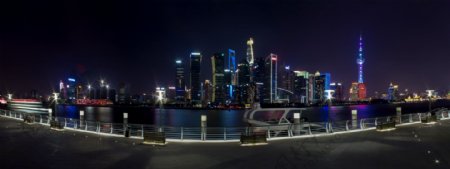 上海北外滩夜景全景图