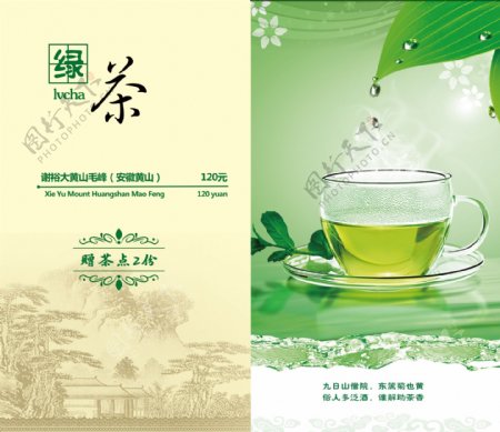 绿茶单页