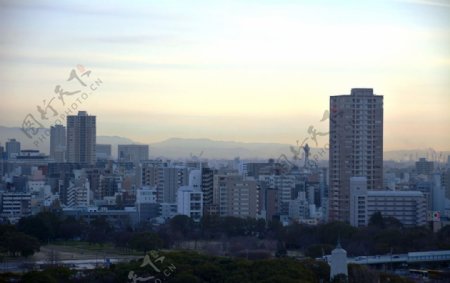 大阪城市风景