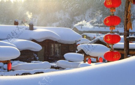 中国雪乡清晨