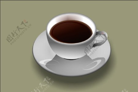 咖啡瓷茶杯