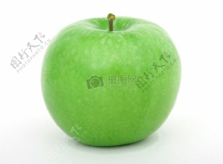 孤立在白色的免费健康绿色苹果图像水果