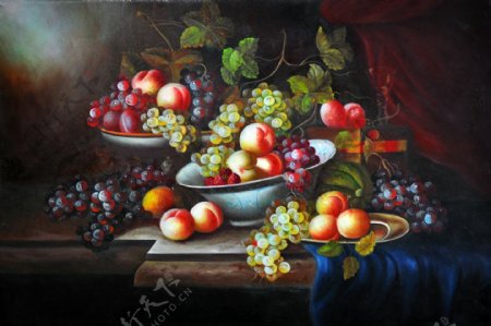 桌面水果装饰画