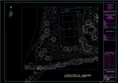 山林庄园设计元素CAD景观图纸