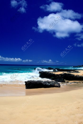 美丽沙滩风景图片