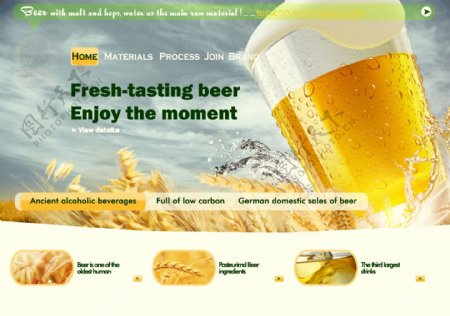 啤酒首页网页设计