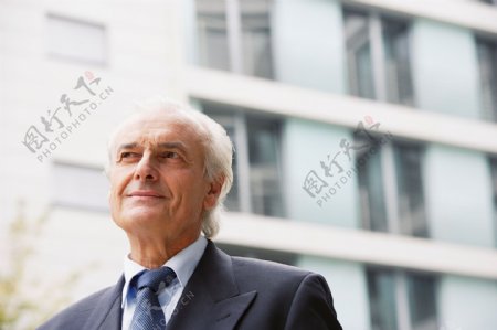 外国白发商务男性老年人图片