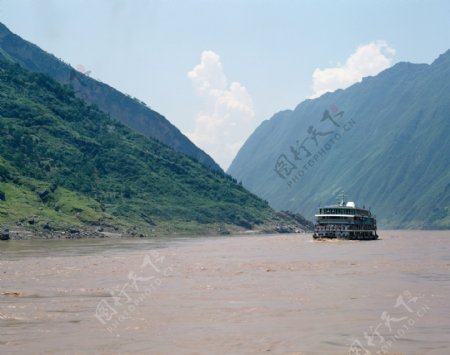 高山河流景观图片