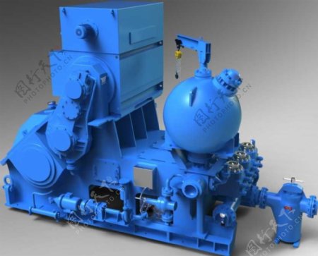 高压泥浆泵机械模型