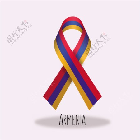 亚美尼亚国旗丝带设计