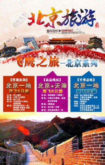 北京旅游海报psd素材下载