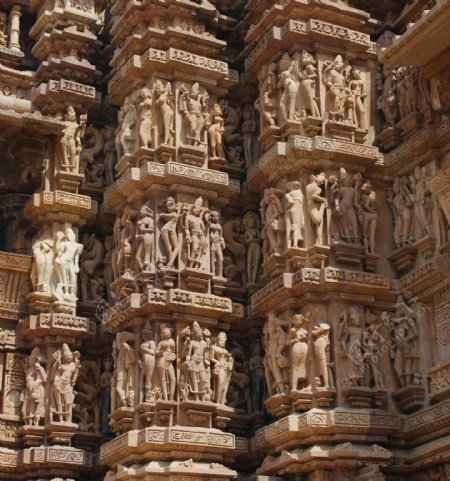 印度雕刻人物建筑设计